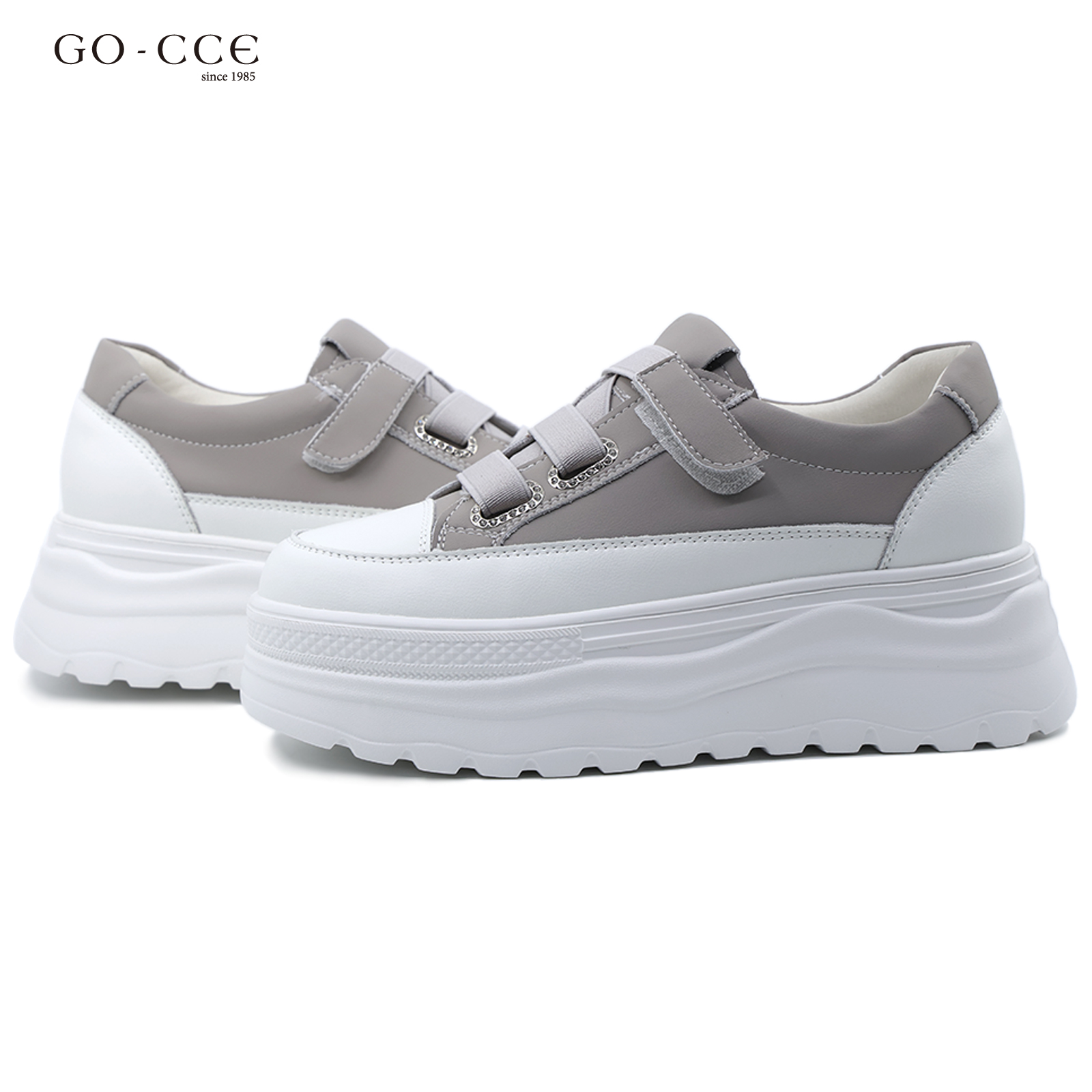 여성 벨크로 스니커즈 OZP54S049 2 color 5cm