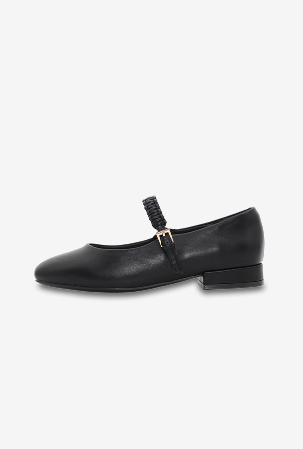 여성 메리제인 플랫 OZP5F031 블랙 2cm
