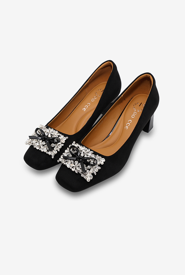 여성 펌프스 OZP5F026 블랙 6cm