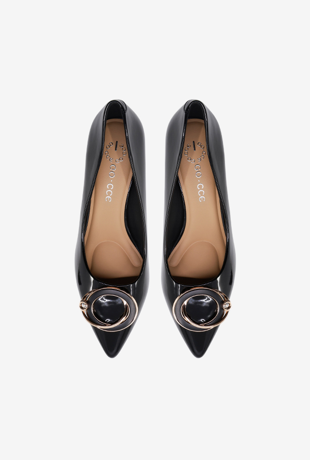 여성 펌프스 OZP6S017 블랙 6cm